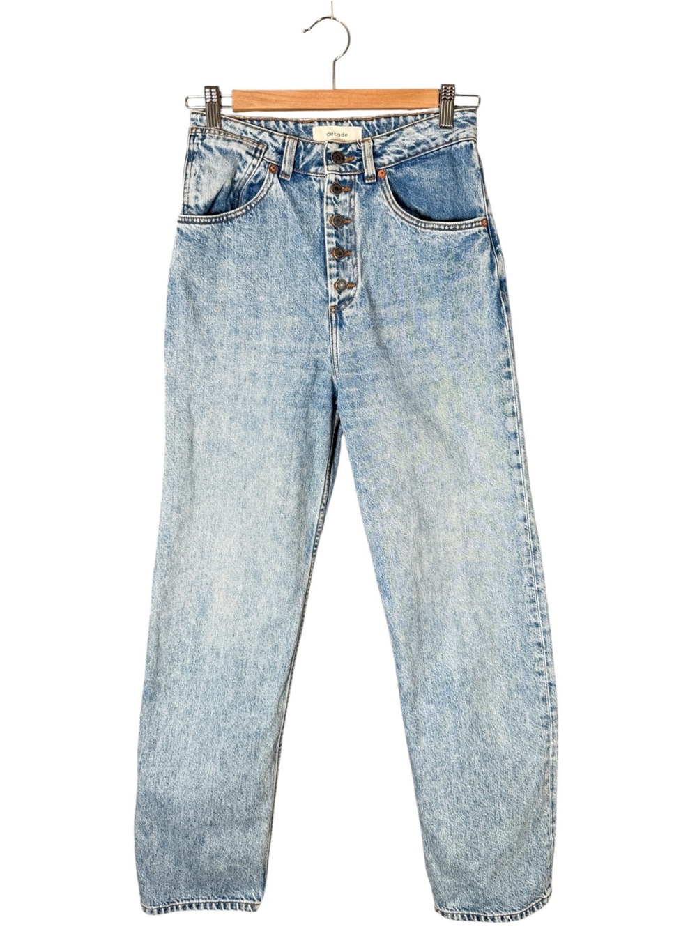 Decade Studio Bonnie Straight Leg Jeans Cotton Slow Fashion Minimalist 29